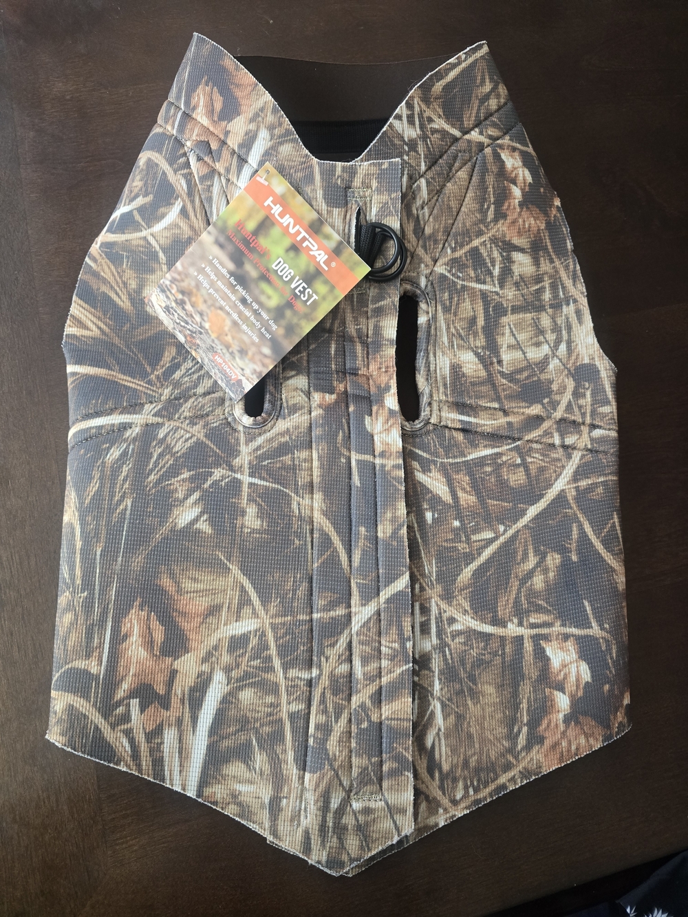 Camo Dog Vest - Brown/Green Hunting Pattern